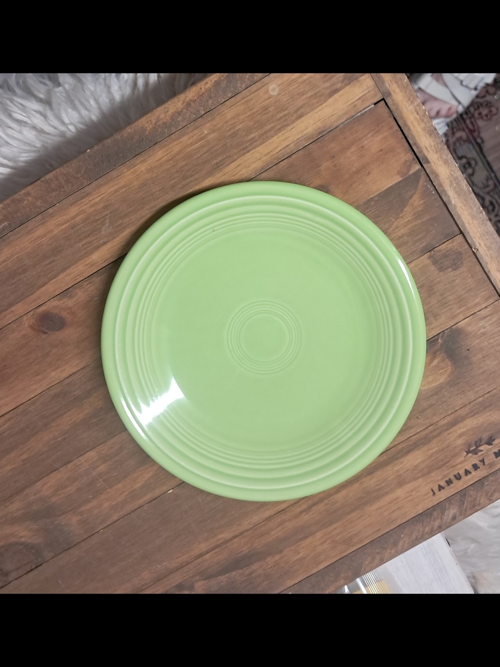 Vintage Fiesta Chartreuse Green Luncheon Plate 9" Homer Laughlin HLC USA